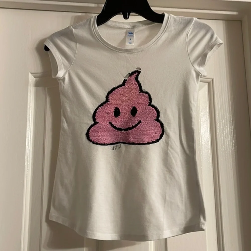 Justice T-shirt, size 8